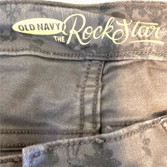 Old Navy “The Rock Star” Floral Stretch Pants SIZE 10 - Picture 3 of 6